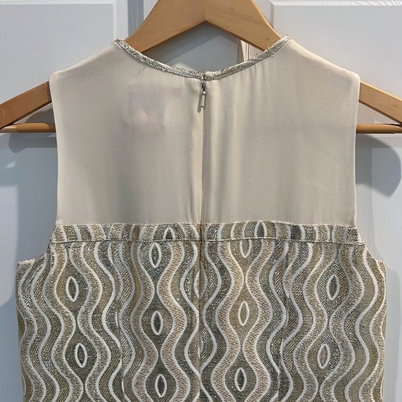 Tory Burch cream and gold dress with beading and sequin detail size 2 - Picture 5 of 5